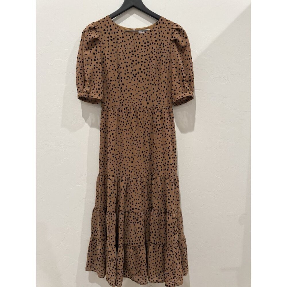 BB Dakota Midi Dress Brown And Black - Picture 2 of 12